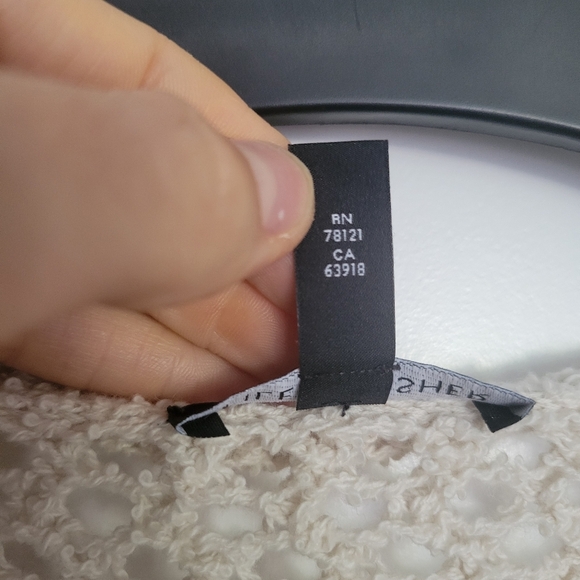 Eileen Fisher Bone Peruvian Boucle Crew Neck Pullover Top Size M Sweater - Picture 7 of 9